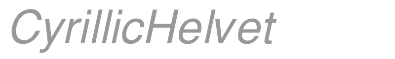 CyrillicHelvet