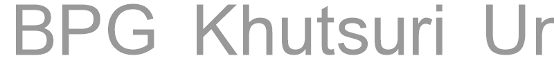 BPG Khutsuri Un