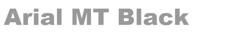 Arial MT Black