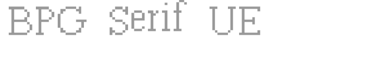 BPG Serif UE