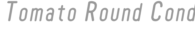 Tomato Round Condensed Oblique