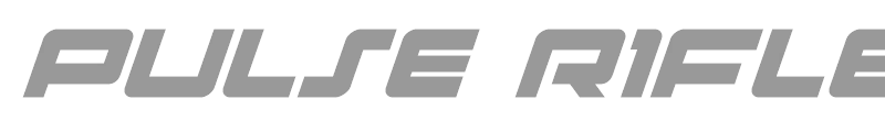 Pulse Rifle Italic