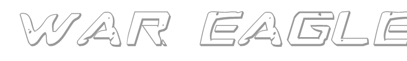 War Eagle 3D Italic