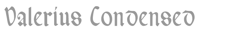 Valerius Condensed