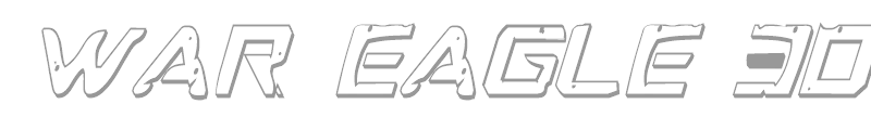 War Eagle 3D Condensed Italic