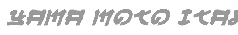 Yama Moto Italic