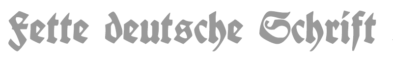 Fette Deutsche Schrift