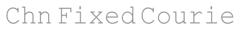 Chn Fixed Courierl Normal