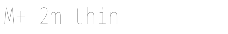 M+ 2m thin