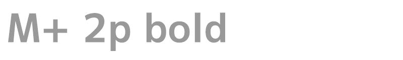 M+ 2p bold