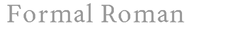 Formal Roman