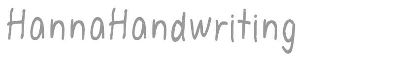 Hanna Handwriting