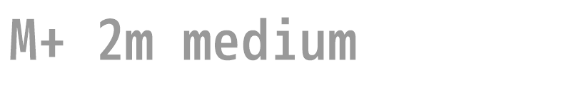 M+ 2m medium