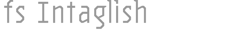 fs Intaglish