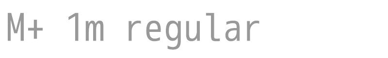 M+ 1m regular