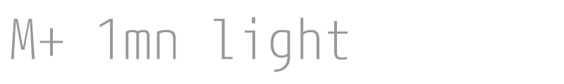 M+ 1mn light