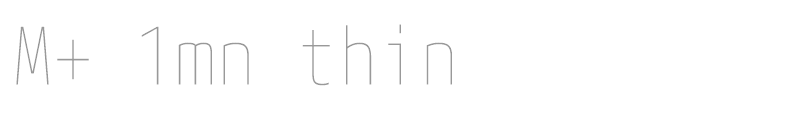 M+ 1mn thin