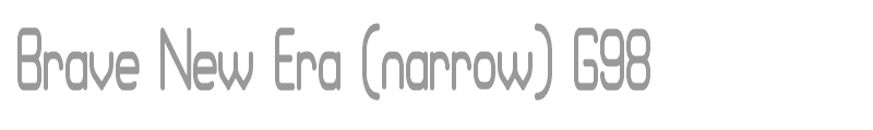 Brave New Era (narrow) G98