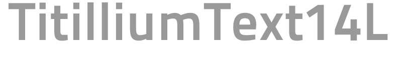 TitilliumText14L