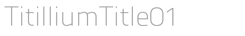 TitilliumTitle01