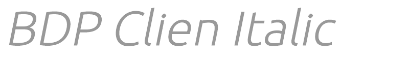 BDP Clien Italic