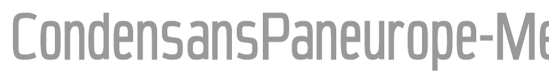 CondensansPaneurope-Medium