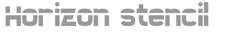 Horizon stencil