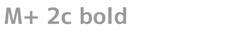 M+ 2c bold