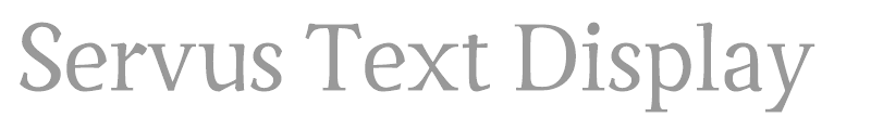 Servus Text Display