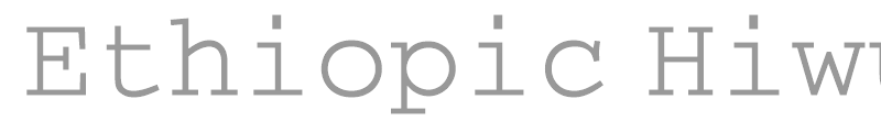 Ethiopic Hiwua