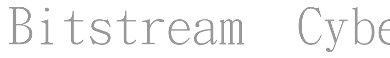Bitstream CyberCJK