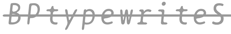 BPtypewriteStrikethrough