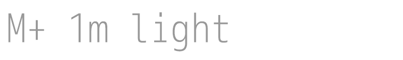 M+ 1m light