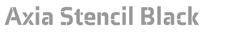Axia Stencil Black