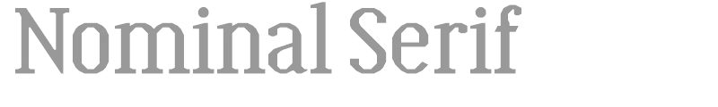 Nominal Serif