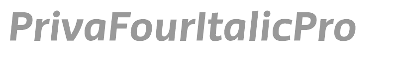 PrivaFourItalicPro