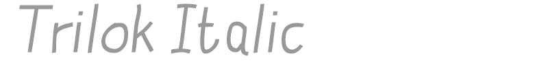 Trilok Italic