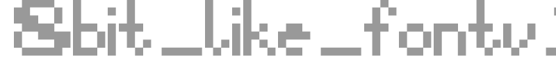 8bit_like_fontv1.1