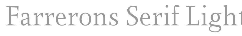 Farrerons Serif Light