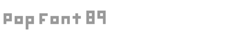 Pop Font 89