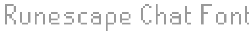 Runescape Chat Font