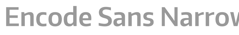 Encode Sans Narrow