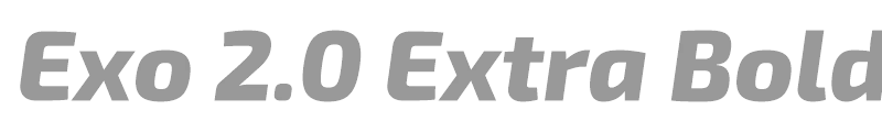Exo 2.0 Extra Bold