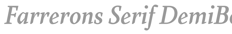 Farrerons Serif DemiBold