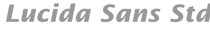 Lucida Sans Std