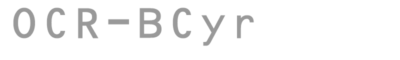 OCR-BCyr