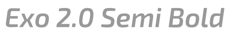 Exo 2.0 Semi Bold