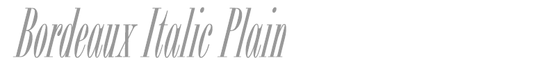 Bordeaux Italic