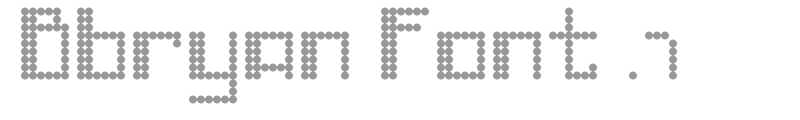 Bbryan Font .1