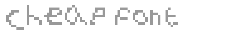 cheap font
